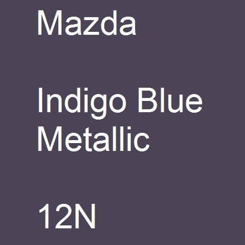 Mazda, Indigo Blue Metallic, 12N.